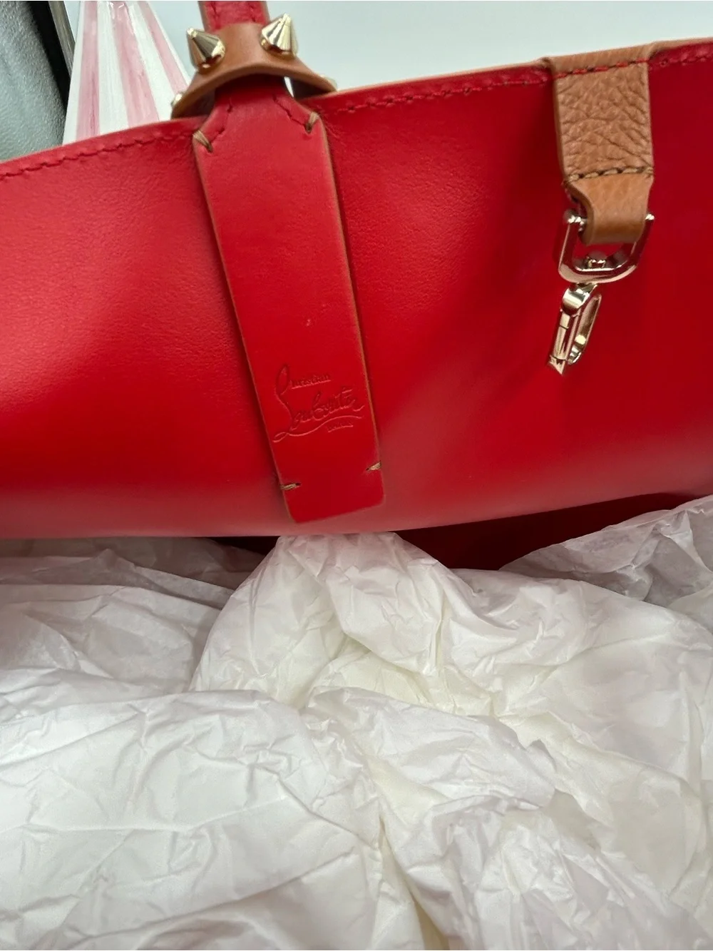 Christian Louboutin structured leather